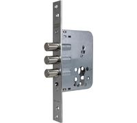 TESA R201B6SCAI Serrure de sécurité à encastrer pour portes bois, finition inox, pênes 14 mm