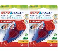 Tesa Roller Colle Permanente EcoLogo Adhésion Extra-Forte Sans Solvant pour Papier, Carton et Photos 81% Plastique Recy leu