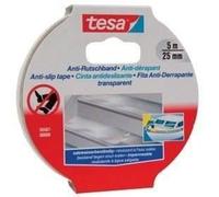 tesa Ruban adhésif antidérapant – Transparent 5 m x 25 mm pour sols intérieurs et extérieurs