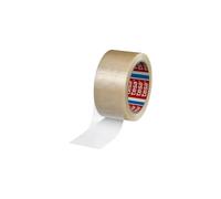 tesa 4120 Ruban adhésif colis PVC - 66 m x 50 mm - transparent - 1 rouleau | Ruban d'emballage polyvalent pour colis de poids moyen - Ruban adhésif à déroulement silencieux