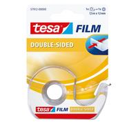 tesa, Ruban adhésif, Distributeur de Sellotape et 1 rouleau double face (12 mm)