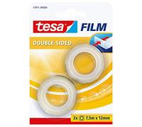 Tesa Ruban adhésif double-face Tesafilm 12 mm x 7,5 m transparent