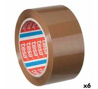 Lot de 6 Rubans Adhésif d emballage tesaPack PP Silencieux 50mmx66 mm Marron