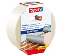 tesa Ruban de pose 55735-00014-11 – S'enlève sans laisser de traces – 25 m x 50 mm – Transparent