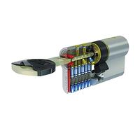 Tesa Cylindre de serrure TX80/TX85 60 finition laiton