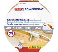 Powerbond Adhésif de montage, étroit, blanc