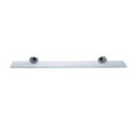Tesa - Smooz Tablette en verre installation facile sans perçage, métal chromé (40326-00000)