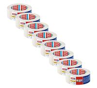 tesa Standard 4348 Ruban de Masquage - x 12 - Beige Clair - 50 m x 25 mm | Bande de masquage pour travaux de peinture - Sans solvant et se retire sans traces jusqu'à 7 jours