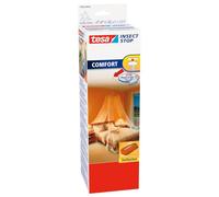 tesa Moustiquaire avec crochets Powerstrips Couleur : blanc, lavable jusqu'à 40 degrés, pour durable - 6 pièces (558360-00020-00)