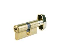 TESA T6553535L Cylindre européen T60, 35 x 35 mm, finition laiton, came longue, profil européen