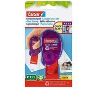 tesa Tampon de Colle - Colle Adhésive pour Coller des Photos, des Notes, du Papier et Carton - jusqu'à 1100 Points de Colle - Emballage Carton