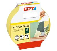 Tesa TAPETEN Ruban de Masquage - Lot de 2 - Rose Clair - 25 m x 25 mm | Pour surfaces délicates en intérieur - Avec support en papier ultra-fin