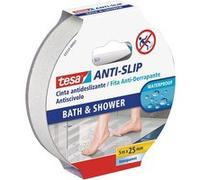Tesa Antislip Nastro Antiscivolo Doccia Delicato Per Il Bagno 5m X 25mm, 5 M, Transparent, Fort, 25 Mm, 1 Pièce(S)