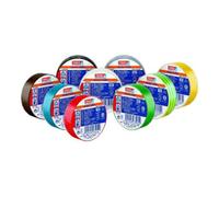 tesa tesa Ruban isolant électrique PVC 10 m x 15 mm, rouge Quantité:10