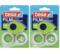 Tesa tesafilm Mini Dérouleur ecoLogo - lame métallique, design ergonomique, respectueux de (Lot de 2)