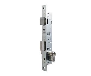 TESA TS30T6DAE Serrure multipoint en applique, acier émaillé, main droite, rosace STS, cylindre inclus