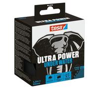 tesa Ultra Power Under Water Ruban de réparation - Noir - 1,5 m x 50 mm | Ruban d'étanchéité à forte adhérence, même sous l'eau - Ruban adhésif imperméable pour piscine, tente et gouttière