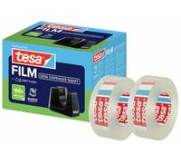 tesafilm Dérouleur Easy Cut Smart + 2 Rouleaux Eco & clear 33m x 19mm | Dérouleur avec 2 rouleaux de ruban adhésif inclus, 33 m x 19 mm - Doté d'une base antidérapante pour un maintien sûr