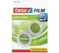 tesa Ruban adhésif tesafilm Eco & Clear 57049-00000-13 transparent 10 m x 19 mm acrylate Lot de 2