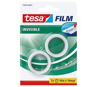 TESA 57649 - tesafilm® mat invisible 10 m x 19 mm / 2 rouleaux