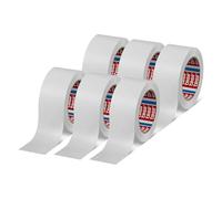 tesapack 4313 Ruban adhésif papier - 50 m x 50 mm - blanc - 6 rouleaux | Ruban adhésif pour colis légers et moyennement lourds - Ruban sans solvant ni chlore - Ruban adhésif à déroulement silencieux