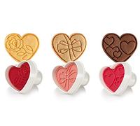 Tescoma 630856 Dècoupoirs avec tampon, coeurs, 3 pièces