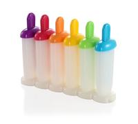 Tescoma 668218 Lot de 6 moules à glace, plastique, multicolore, 13 x 19 cm