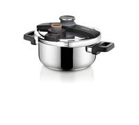 Tescoma 702764 Marmite à pression, acier inoxydable, noir/gris