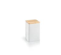Tescoma 900839 Boîte en étain alimentaire, récipient en métal avec couvercle en bambou, 10 x 10 x 14,5 cm, en ligne