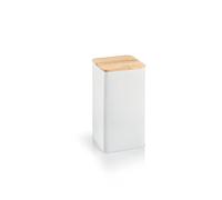 Tescoma 900840 Boîte de rangement en métal avec couvercle en bambou 10 x 10 x 18,5 cm