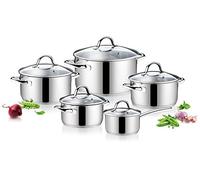 Tescoma Ambition Batterie de cuisine, acier inoxydable, gris, 24. cm, lot de 10