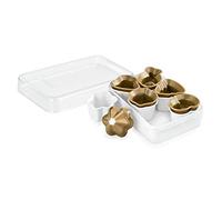 Tescoma Delicia Emporte-pièces pour Frollini de Noël 6 pièces, or/blanc