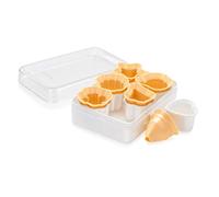 Tescoma Delicia Lot de 6 emporte-pièces pour frollini traditionnels, jaune/blanc