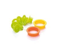 Tescoma Delícia Lot de 8 emporte-pièces pour biscuits sablés en plastique, thème Pâques, Vert / Orange / Jaune