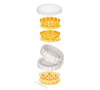 Tescoma Delicia Moule à tartelettes, 3 motifs, plastique multicolore, 12,8 x 7 x 21,4 cm