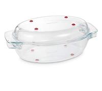 Tescoma GrandChef Plat ovale avec couvercle, verre, 35 x 21 cm