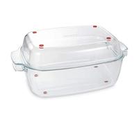 Tescoma GrandChef Plat rectangulaire avec couvercle, verre, 40 x 26 cm