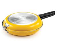 Tescoma, poêle à crêpes et à œufs, 26 cm, double face, antiadhésive, compatible avec les plaques à induction