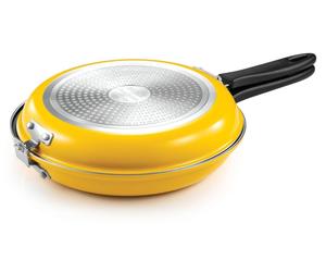 Tescoma, poêle à crêpes et à œufs, 26 cm, double face, antiadhésive, compatible avec les plaques à induction