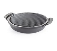 Tescoma Poêle à griller sans fumée de qualité supérieure pour cuisinière à gaz I Power Grill Party Time I Cuisson saine, antiadhésive, évacuation des jus, passe au lave-vaisselle I Entretien facile