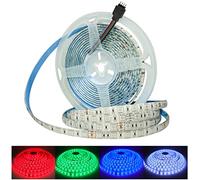 Tesfish 5m/Reel Bande de lumière LED DC 24V Rubans à LED 5050 RGB Bande IP65 étanche 300 LEDs SMD 5050