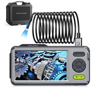 Teslong Caméra endoscopique 5 mm avec lumière, 1080p HD, caméra endoscopique, Double Objectif, écran Couleur de 5", caméra d'inspection, étanche IP67, Carte TF 32 Go (5 m)