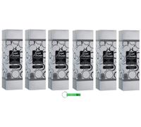 Tesori D´Oriente Lot de 6 diffuseurs de musc blanc pour bâtonnets Diffuseur de parfum d'ambiance avec bâtonnets 200 ml + porte-clés Beni Culinari