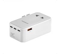 TESSAN Adaptateur Prise Universelle PD 70W, Adaptateur Universel de Voyage avec 3 USB C et 1 USB A, Prise Internationale de Voyage pour Anglaise USA Japon Australie Canada Mexique Chine France