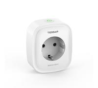 TESSAN Prise Connectée WiFi, 3680 W Prise Programmable avec Commande Vocale, Smart Life Connectée et Intelligentes, Contrôle à Distance et Fonction de Temps, Compatible avec Alexa, Google Home