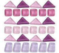 Tesselles Mosaïque en Verre pour Bricolage, Triangles Pourpre | Carreaux Plats Assortis, Usage Décoration Maison et Loisirs Créatifs, Style Élégant, Facile à Apprendre Couleur Aléatoire