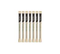 Tessera Bio Products Q08145BW Lot de 500 pailles en papier rigides droites emballées en 1/1 Noir Diamètre 0,8 cm Longueur 14,5 cm