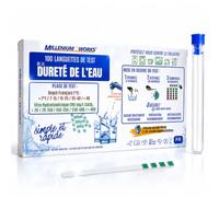 Test Dureté de l'Eau 100 Bandelettes | TH Eau Potable | Kit Analyse Calcaire + Tube de Prélèvement | Languettes Testeur Adoucisseur, Machine à Café, Aquarium, Piscine | En °f (degré français)