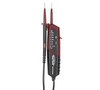 Testboy 40 Testeur de tension bipolaire simple avec affichage LED pour tension continue et alternative (commande à une main, plage de tension 12-690 V AC/DC, affichage avec 10 LED), noir/rouge