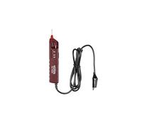 Testboy Car Tester Testeur de tension jusqu'à 48 V DC (idéal pour le dépannage, affichage de la polarité, 4 LED, unité de perçage intégrée, IP 40), rouge
